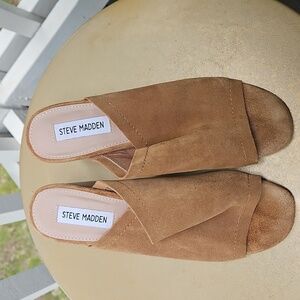 Steve Madden Women's Doran/Dora Tan Suede Mules